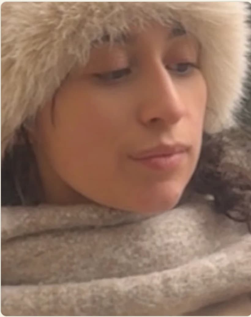 Francesca before her procedure